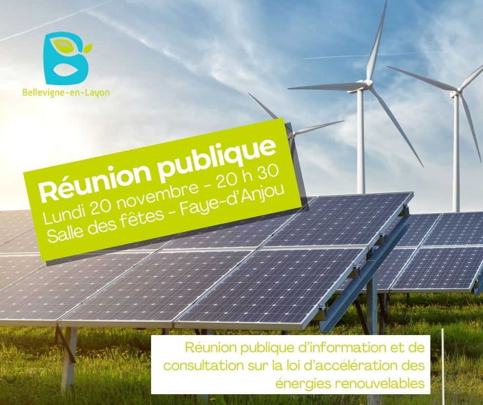 Image de l'article Énergies renouvelables : une réunion publique