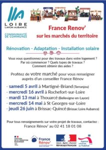 Image de l'article Permanence de France Rénov sur le marché de Thouarcé