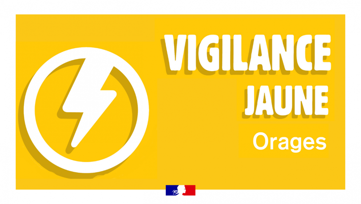 Image de l'article Alerte – Vigilane jaune orages