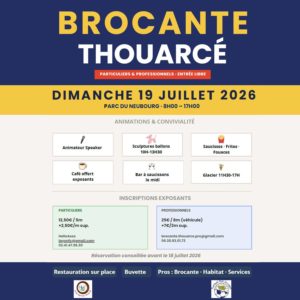 Image de l'article Brocante particuliers et professionnels – Société de Thouarcé et Football Club Layon