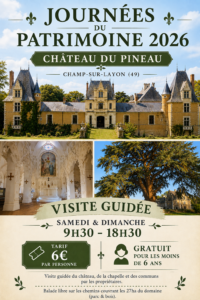 Image de l'article JEP « Visite guidée du Château du Pineau »