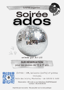 Image de l'article Soirée ados – Association SJSFM