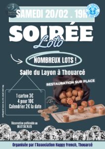 Image de l'article Soirée Loto – Association Happy French